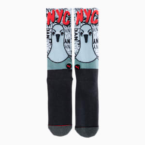Unisex Crew Socks [1 Pair], BLACK / RED